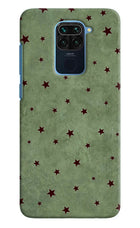 Green Stars Redmi Note 9 Hard Case Back Cover by Casekaro