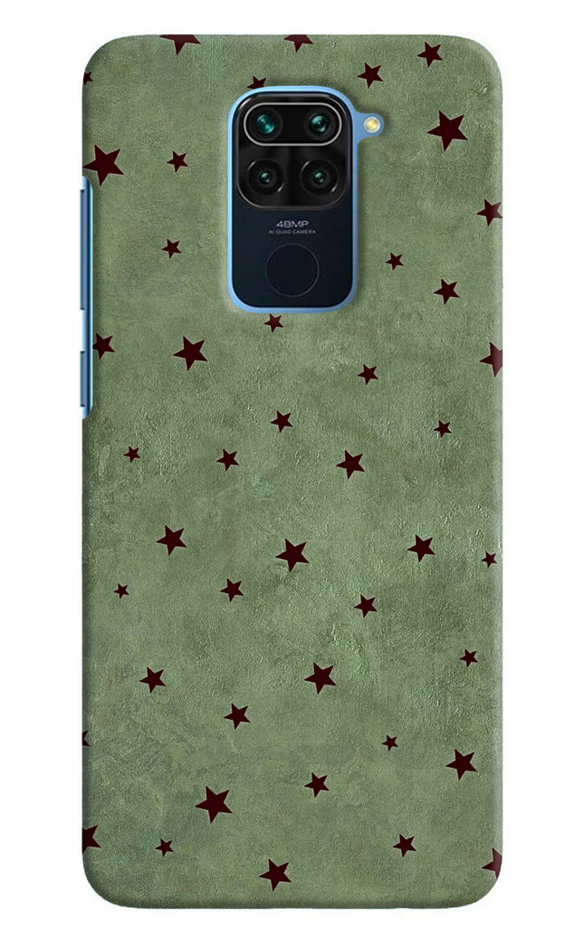 Green Stars Redmi Note 9 Hard Case Back Cover by Casekaro