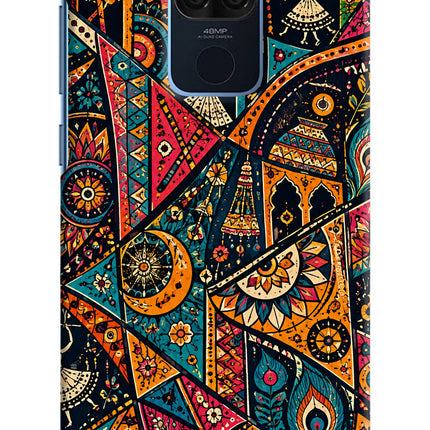 Folk Print Redmi Note 9 Back Cover