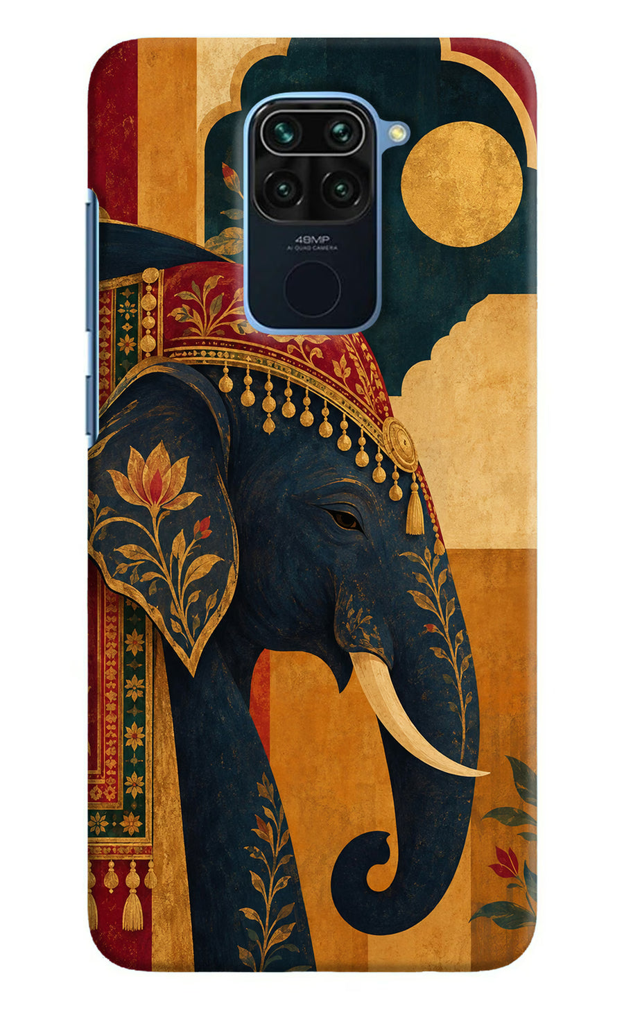 Royal Elephant Redmi Note 9 Back Cover, Hard case