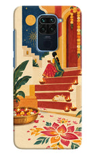 Diwali Rangoli Redmi Note 9 Hard Case Back Cover by Casekaro