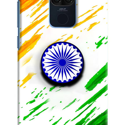 Indian Flag Ashoka Chakra Redmi Note 9 Pop Case by Casekaro