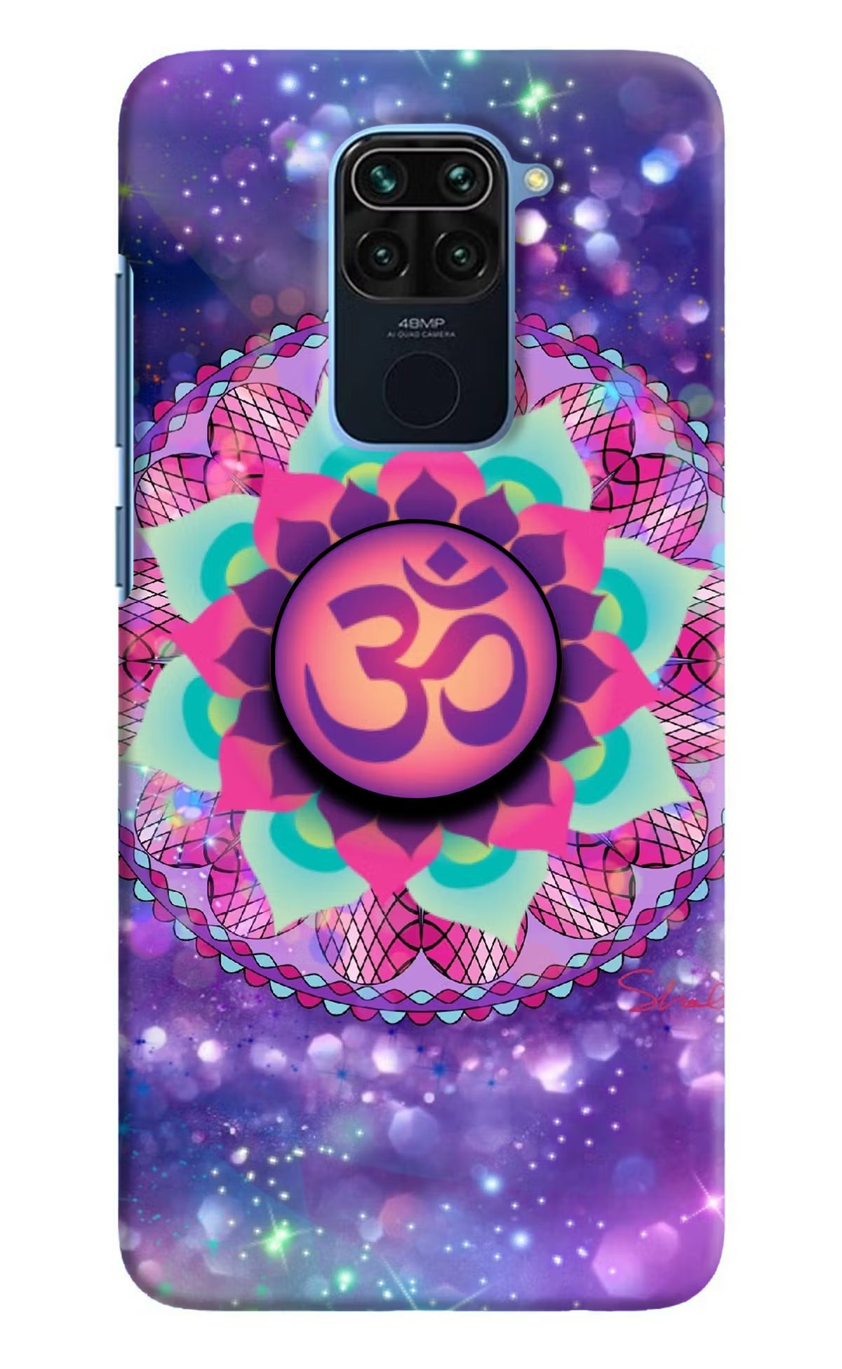 Om Purple Redmi Note 9 Pop Case by Casekaro