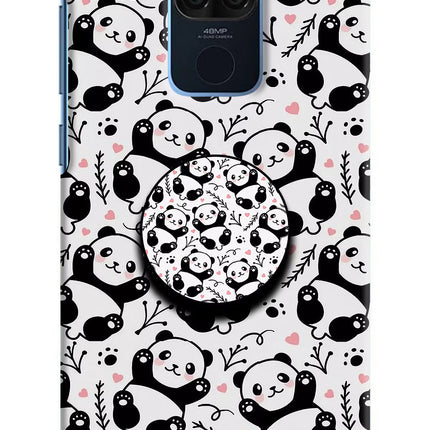 Cute Panda Redmi Note 9 Pop Case by Casekaro