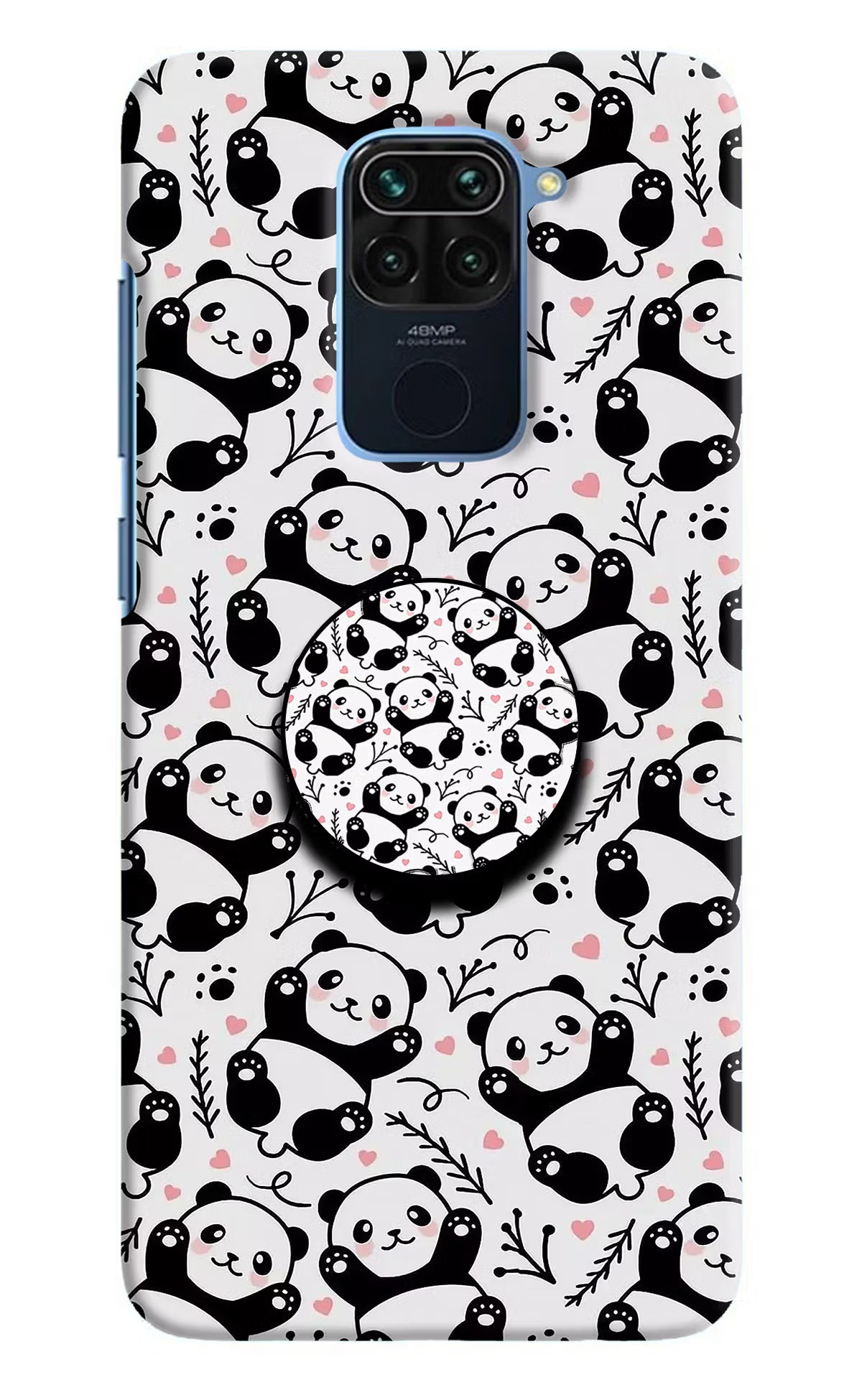 Cute Panda Redmi Note 9 Pop Case by Casekaro