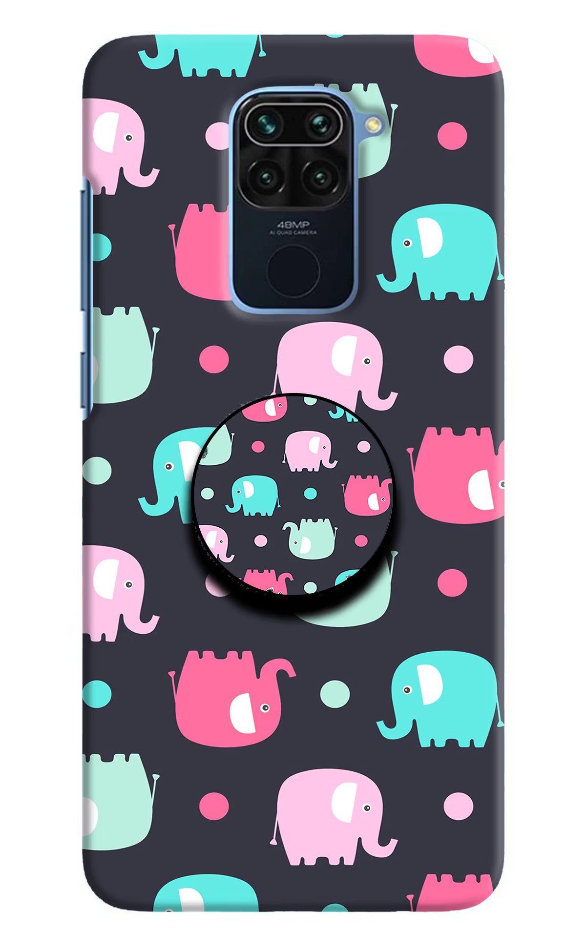 Baby Elephants Redmi Note 9 Pop Case by Casekaro