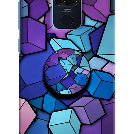 Cubic Abstract Redmi Note 9 Pop Case by Casekaro
