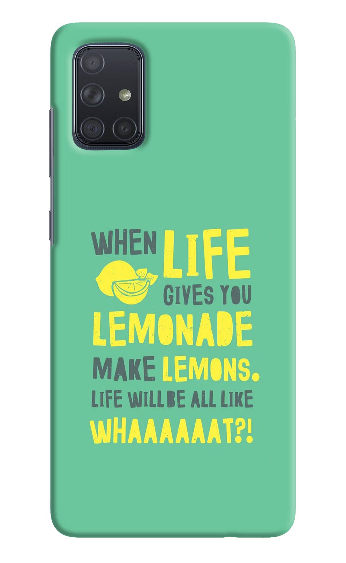 Quote Samsung A71 Hard Case Back Cover by Casekaro