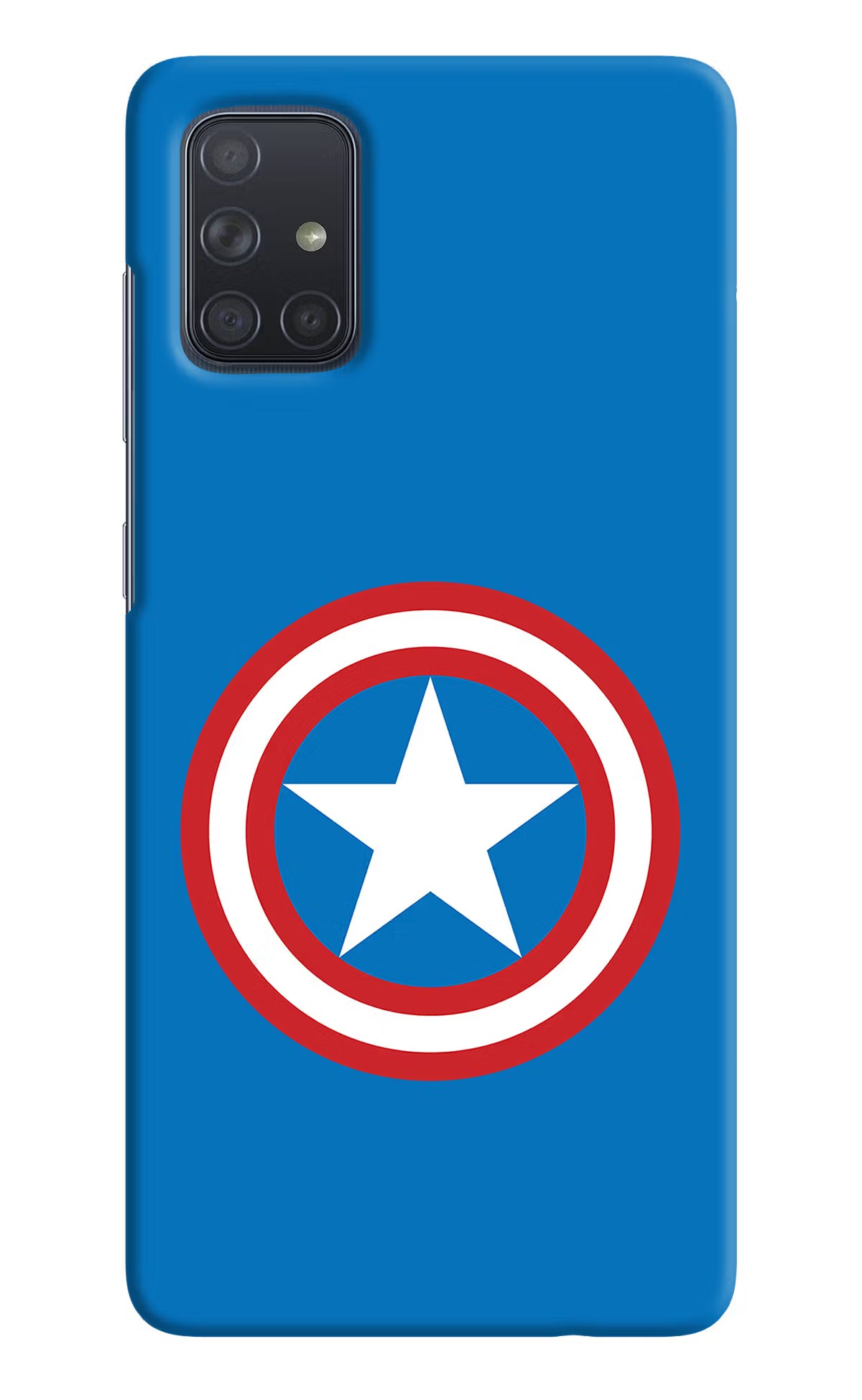 Captain America Logo Samsung A71 Hard Case Back Cover by Casekaro