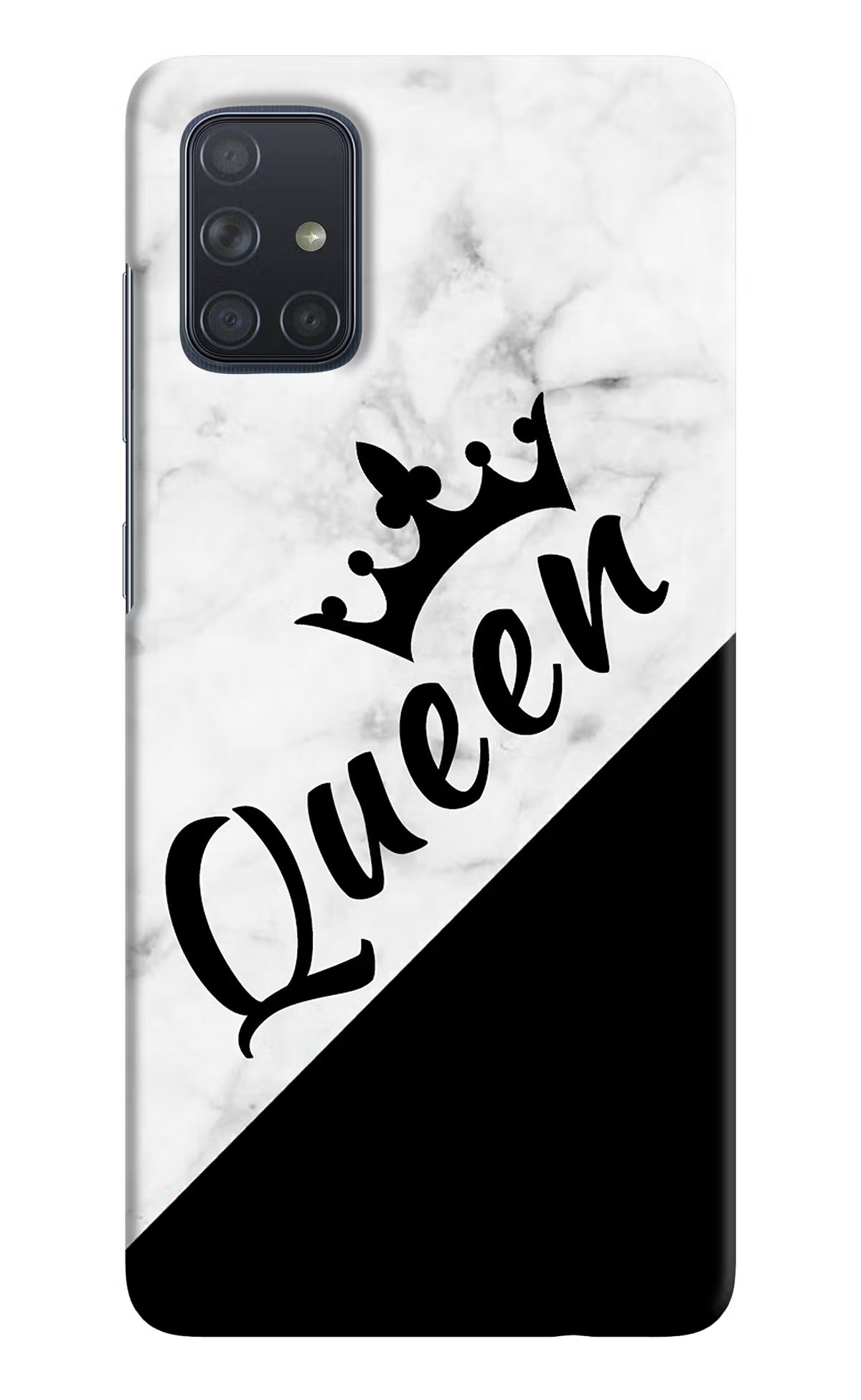 Queen Samsung A71 Hard Case Back Cover by Casekaro