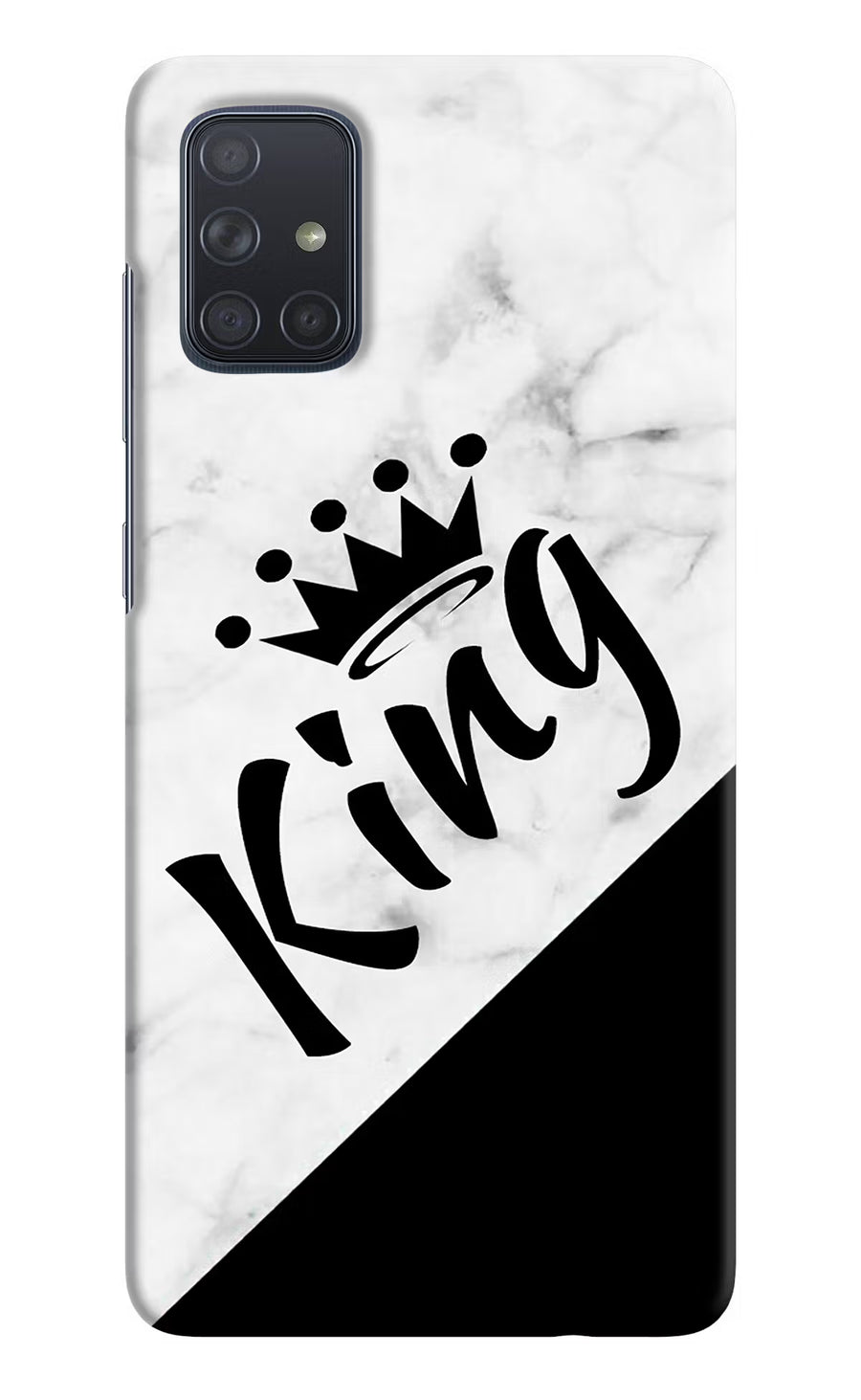 King Samsung A71 Back Cover, Hard case
