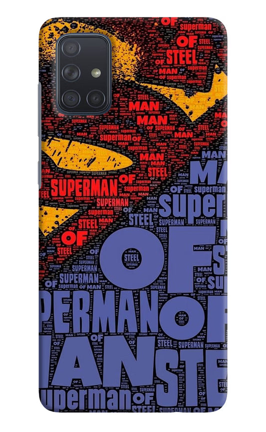 Superman Samsung A71 Hard Case Back Cover by Casekaro