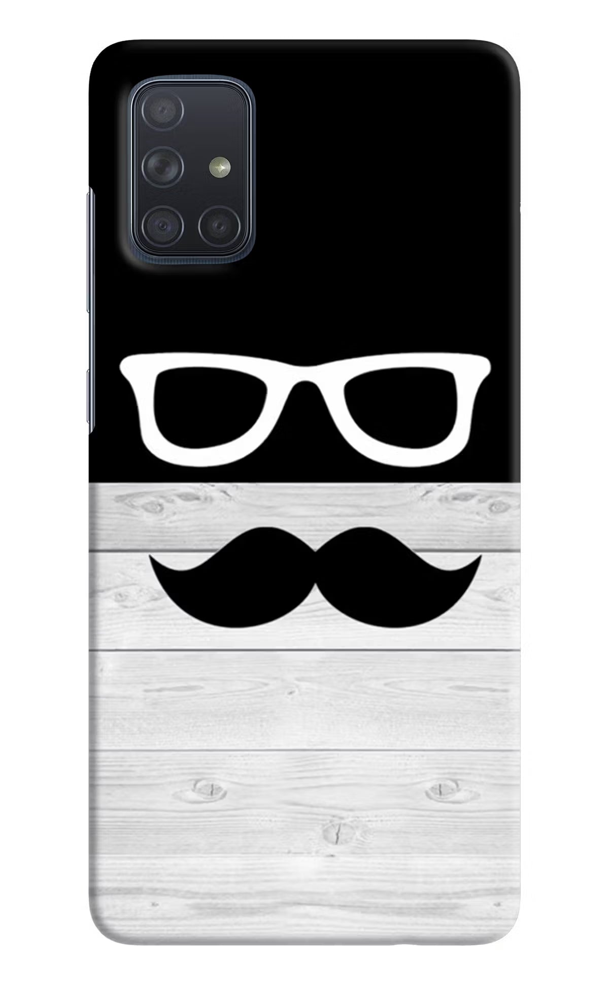 Mustache Samsung A71 Hard Case Back Cover by Casekaro