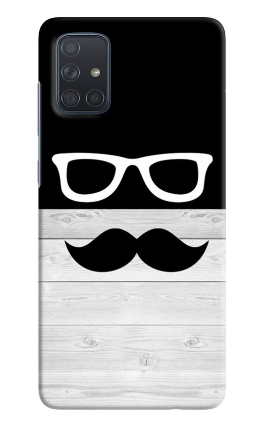 Mustache Samsung A71 Hard Case Back Cover by Casekaro