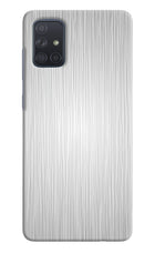 Wooden Grey Texture Samsung A71 Hard Case Back Cover by Casekaro