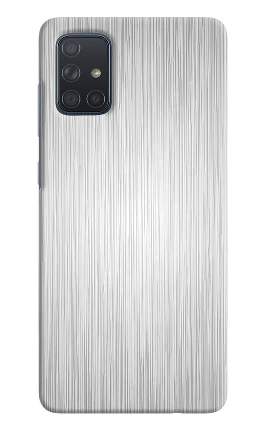 Wooden Grey Texture Samsung A71 Hard Case Back Cover by Casekaro