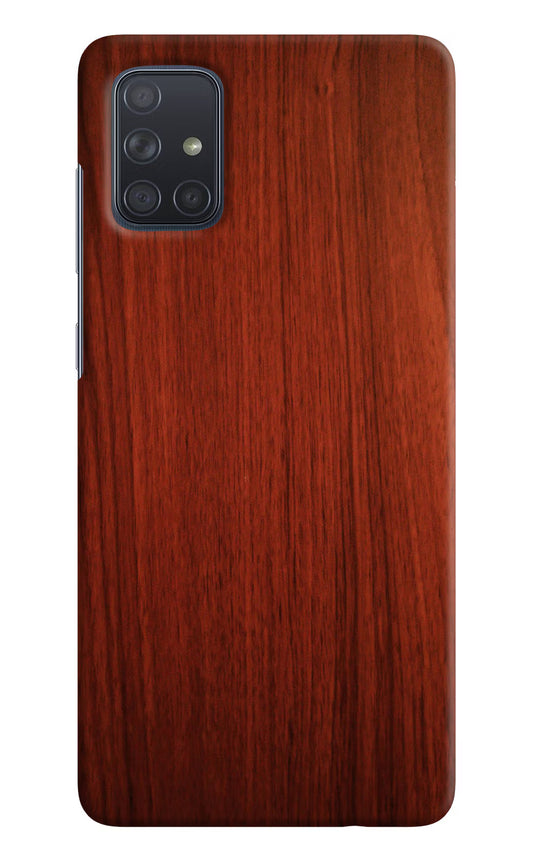 Wooden Plain Pattern Samsung A71 Hard Case Back Cover by Casekaro