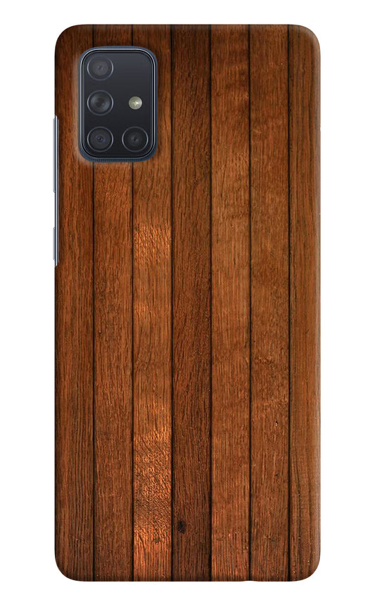 Wooden Artwork Bands Samsung A71 Hard Case Back Cover by Casekaro