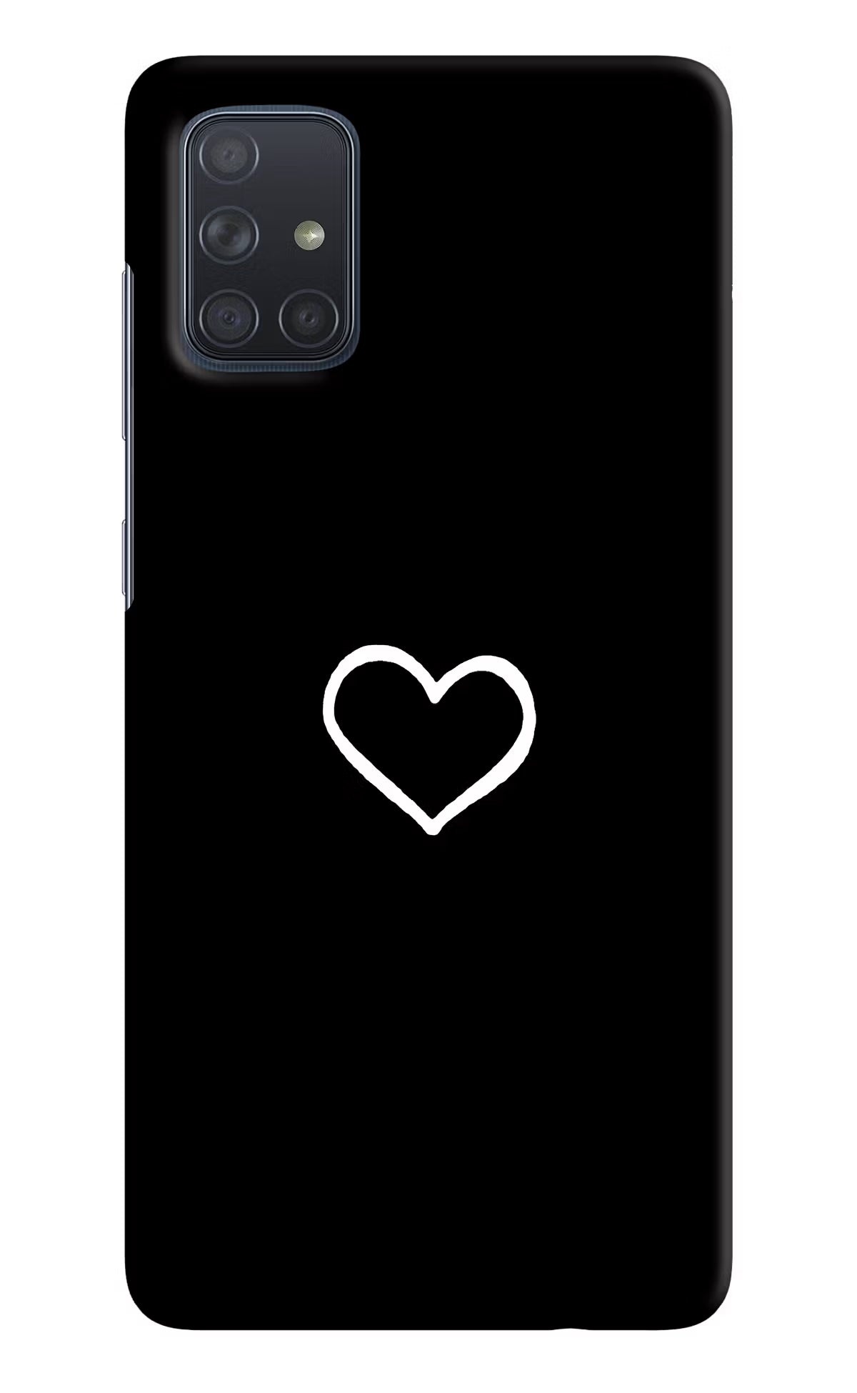 Heart Samsung A71 Hard Case Back Cover by Casekaro