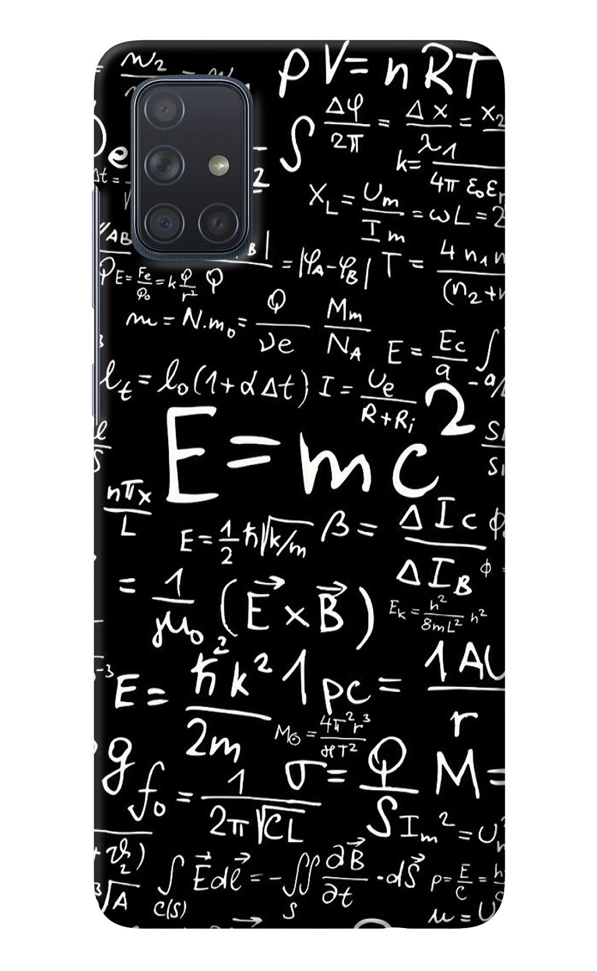 Physics Albert Einstein Formula Samsung A71 Back Cover