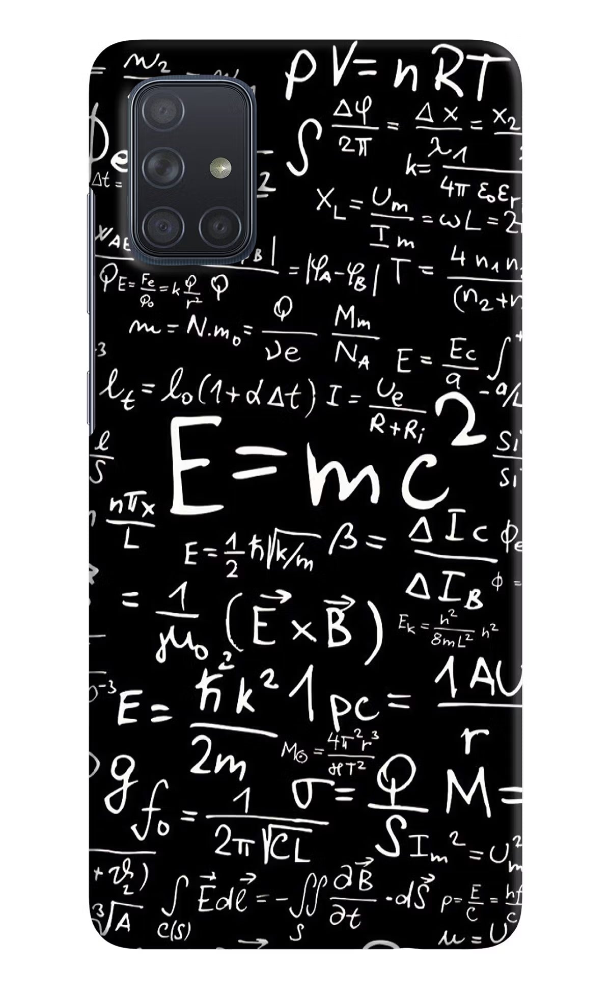 Physics Formula Samsung A71 Hard Case Back Cover by Casekaro