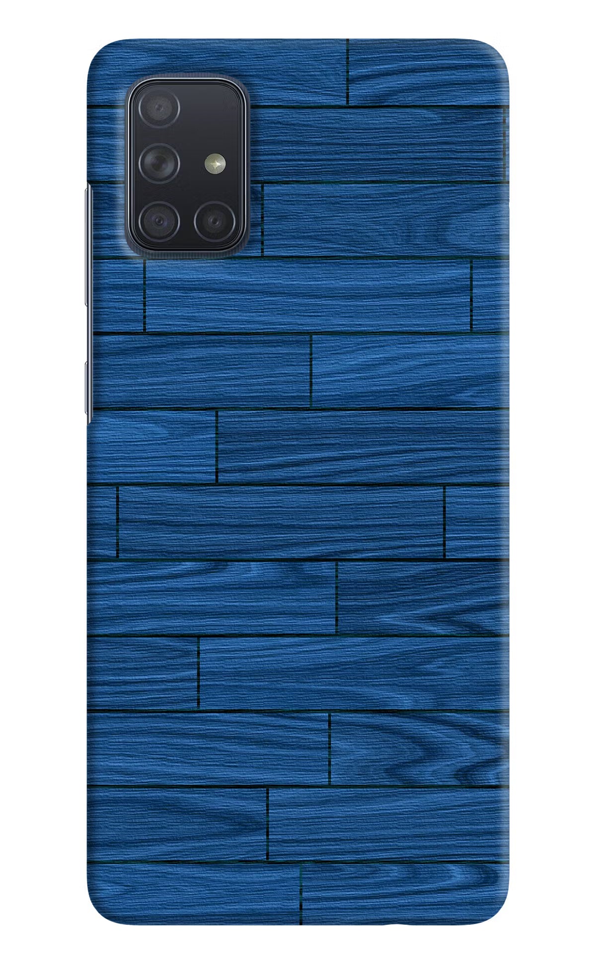 Wooden Texture Samsung A71 Hard Case Back Cover by Casekaro