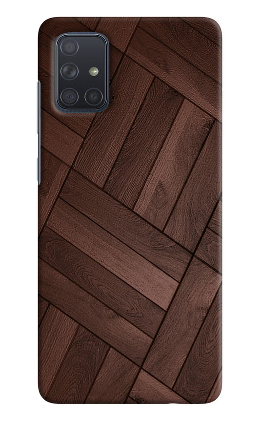 Wooden Texture Design Samsung A71 Hard Case Back Cover by Casekaro