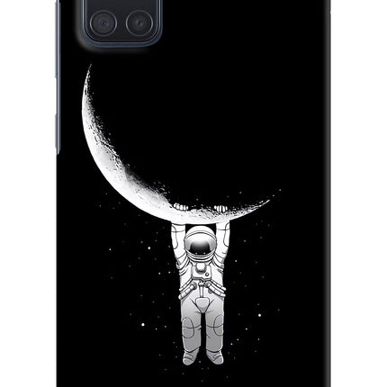 Moon Space Samsung A71 Hard Case Back Cover by Casekaro