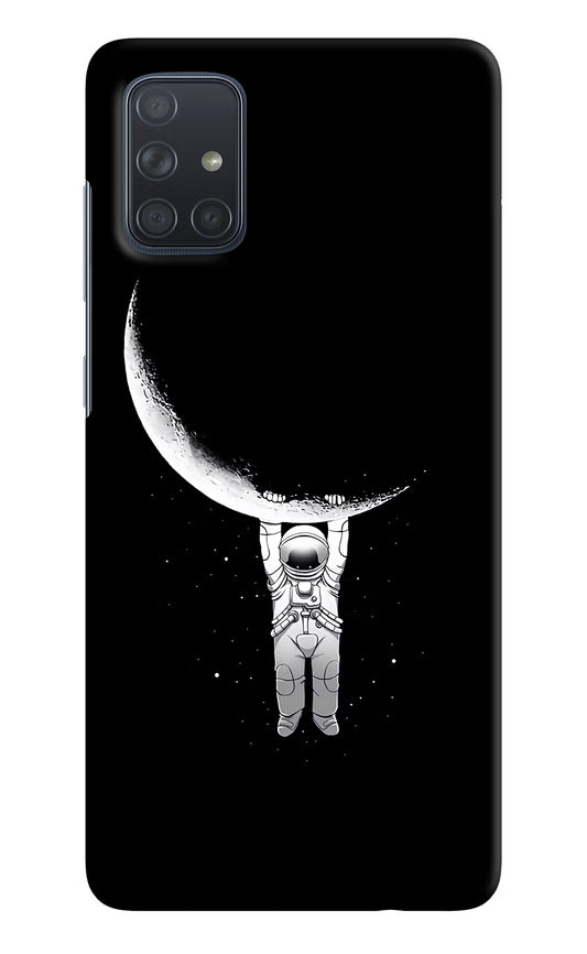 Moon Space Samsung A71 Hard Case Back Cover by Casekaro