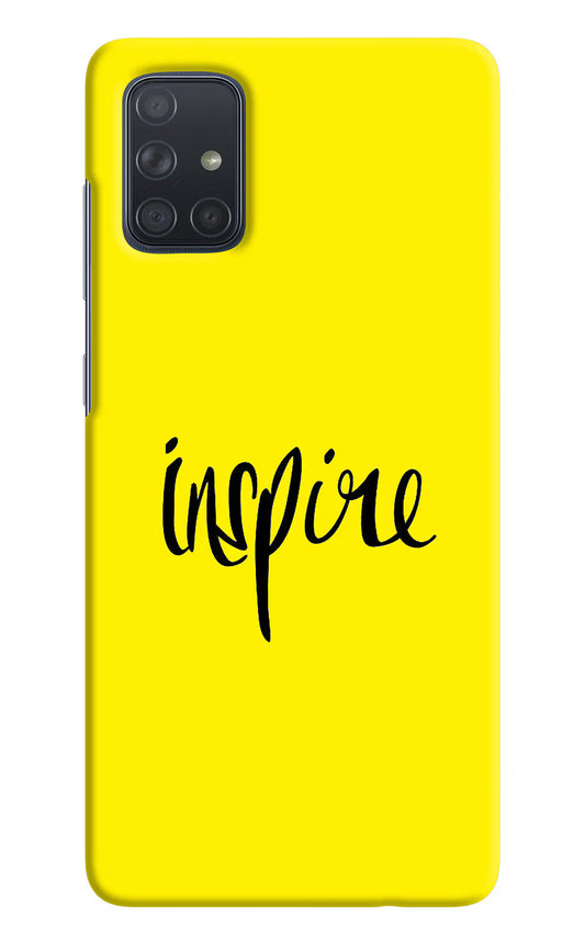 Inspire Samsung A71 Hard Case Back Cover by Casekaro