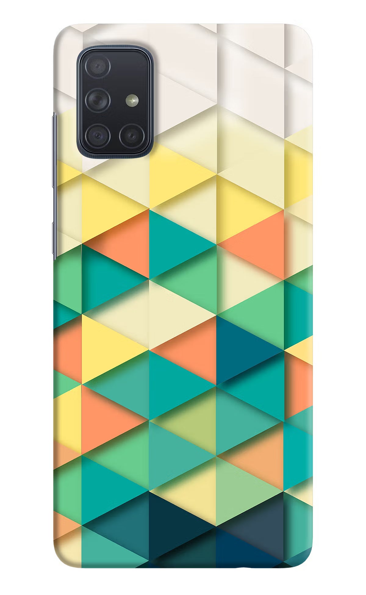 Abstract Samsung A71 Hard Case Back Cover by Casekaro