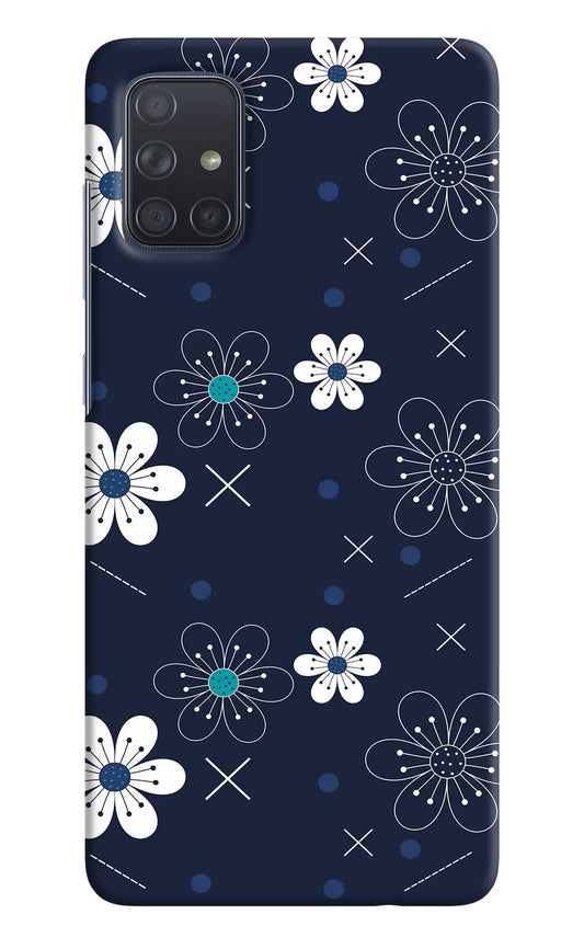 Flowers Samsung A71 Hard Case Back Cover by Casekaro