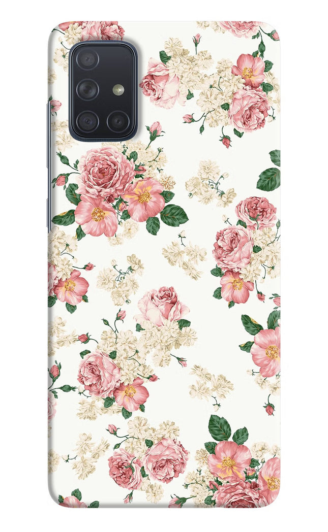 Flowers Samsung A71 Hard Case Back Cover by Casekaro