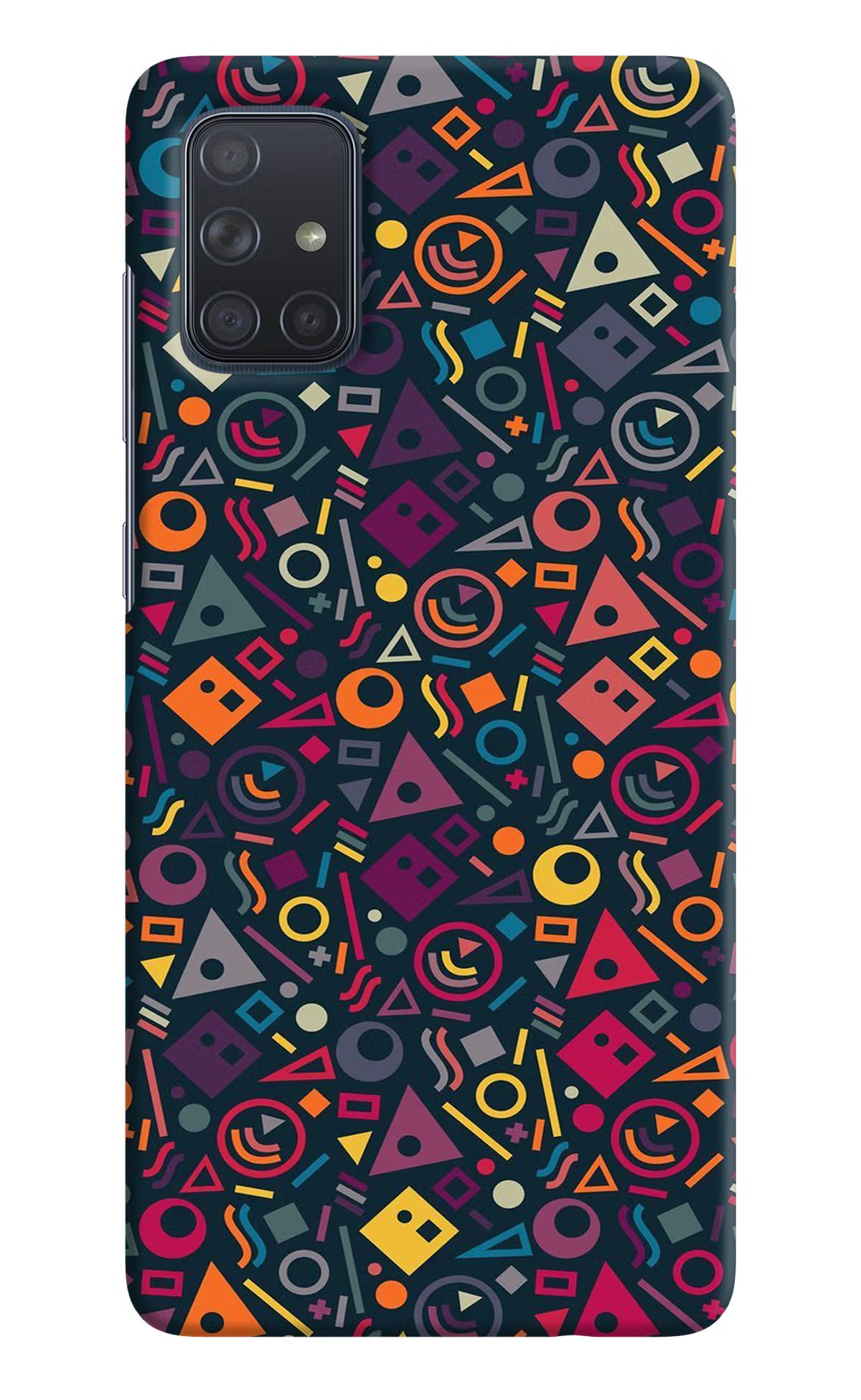 Geometric Abstract Samsung A71 Hard Case Back Cover by Casekaro