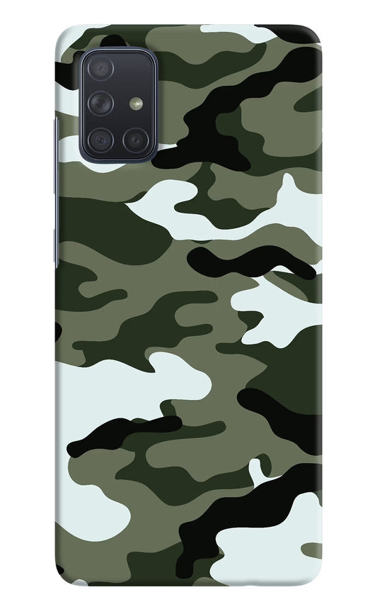 Camouflage Samsung A71 Hard Case Back Cover by Casekaro