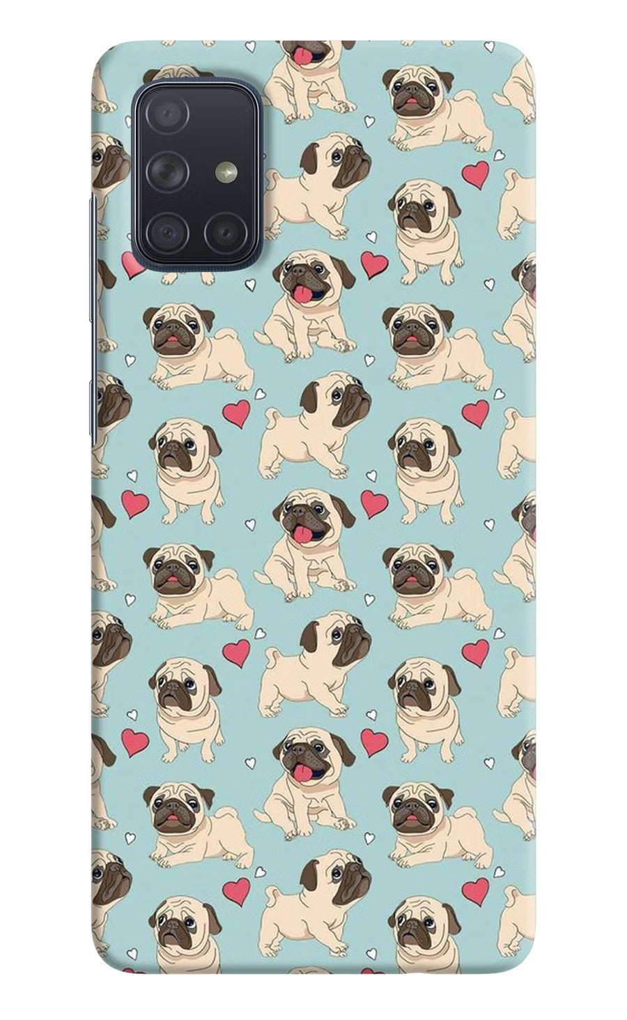 Pug Dog Samsung A71 Back Cover, Hard case