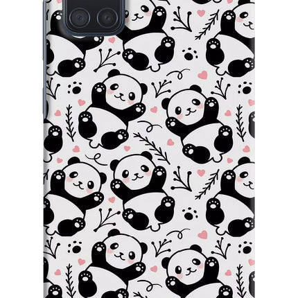 Cute Panda Samsung A71 Hard Case Back Cover by Casekaro