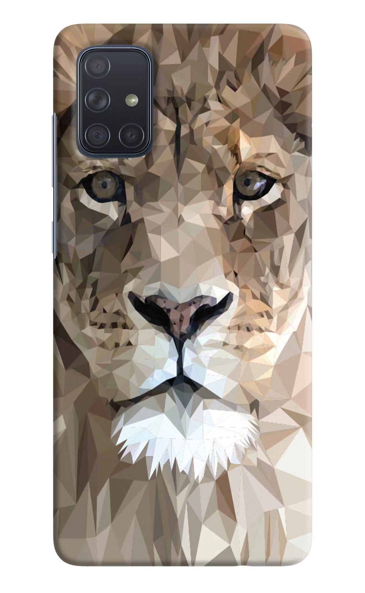 Lion Art Samsung A71 Hard Case Back Cover by Casekaro