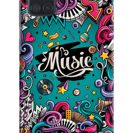 Music Graffiti Samsung A71 Hard Case Back Cover by Casekaro