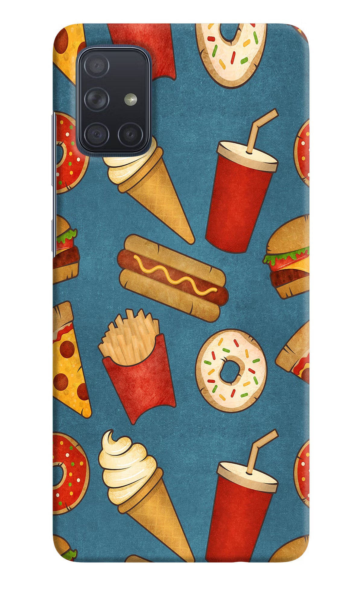 Foodie Samsung A71 Hard Case Back Cover by Casekaro