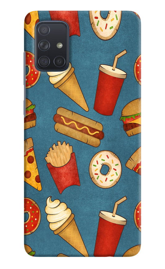 Foodie Samsung A71 Hard Case Back Cover by Casekaro