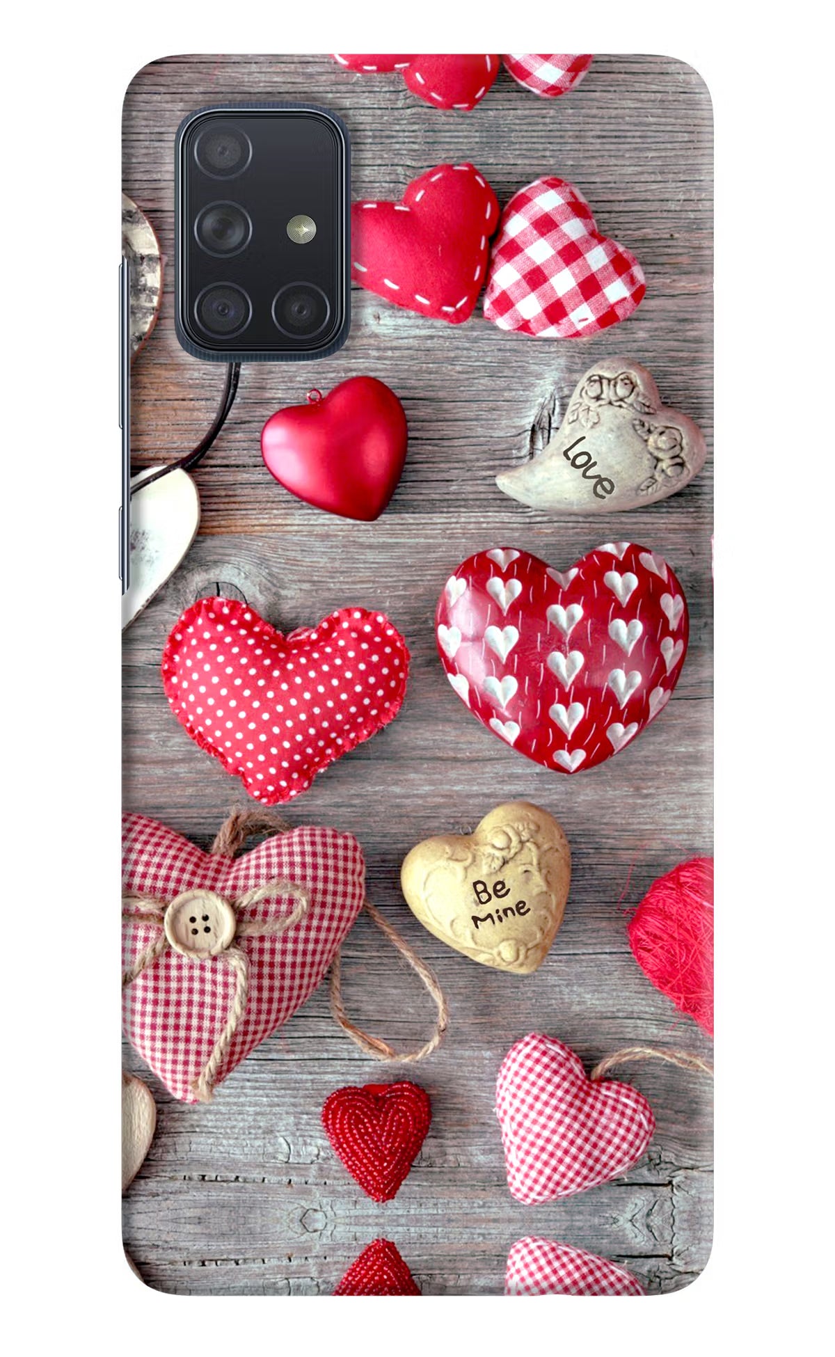 Love Wallpaper Samsung A71 Hard Case Back Cover by Casekaro