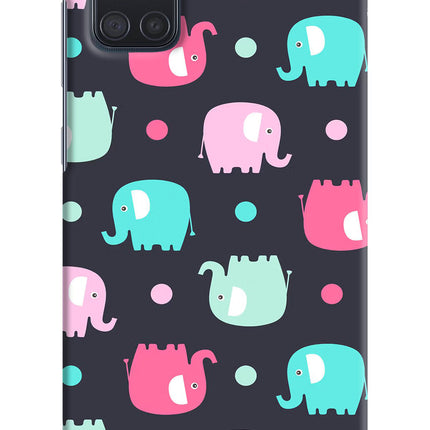 Elephants Samsung A71 Hard Case Back Cover by Casekaro