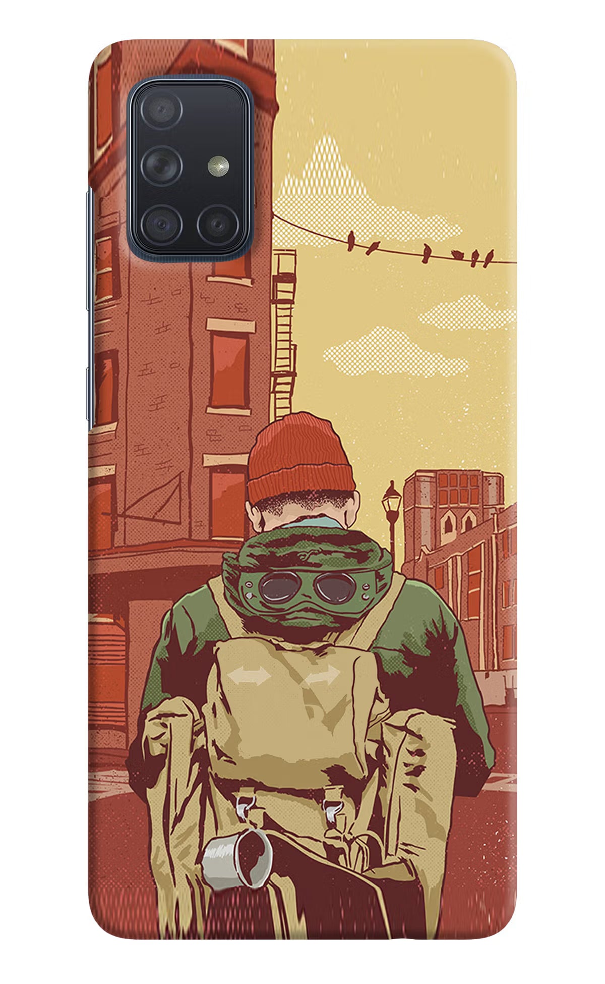 Adventurous Samsung A71 Hard Case Back Cover by Casekaro