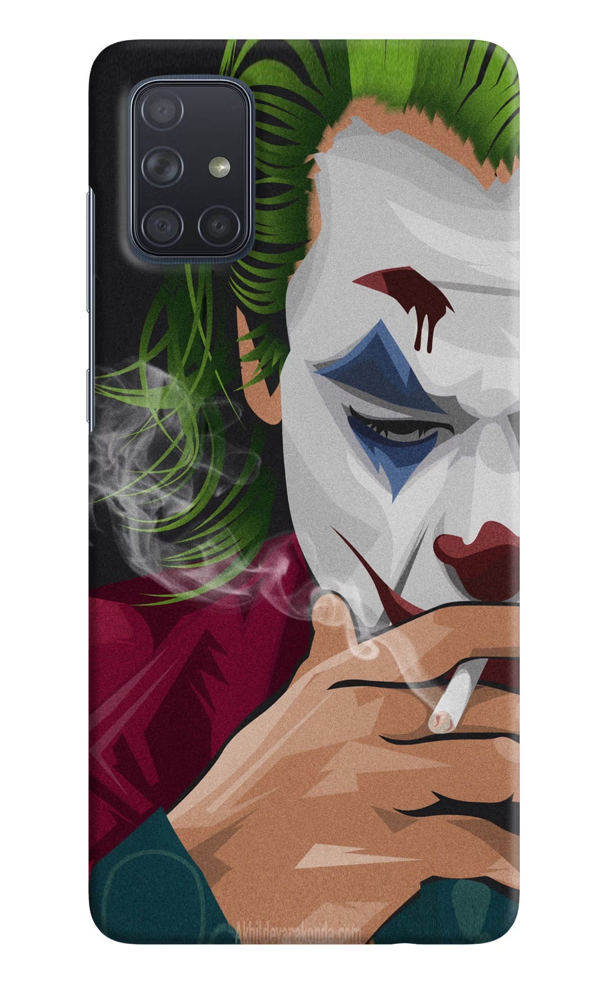 Joker Smoking Samsung A71 Hard Case Back Cover by Casekaro
