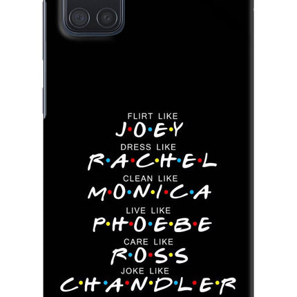 FRIENDS Character Samsung A71 Hard Case Back Cover by Casekaro