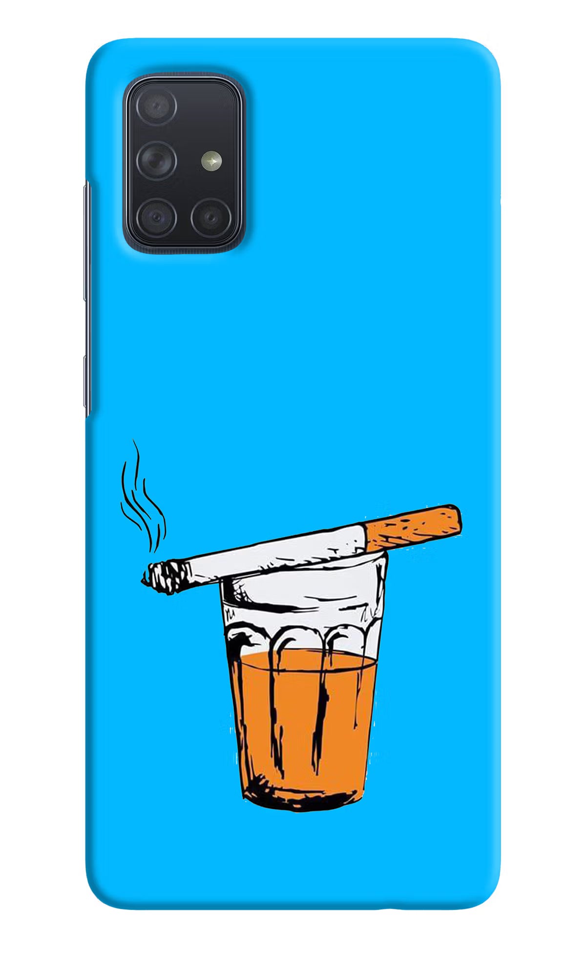 Chai Sutta Samsung A71 Hard Case Back Cover by Casekaro