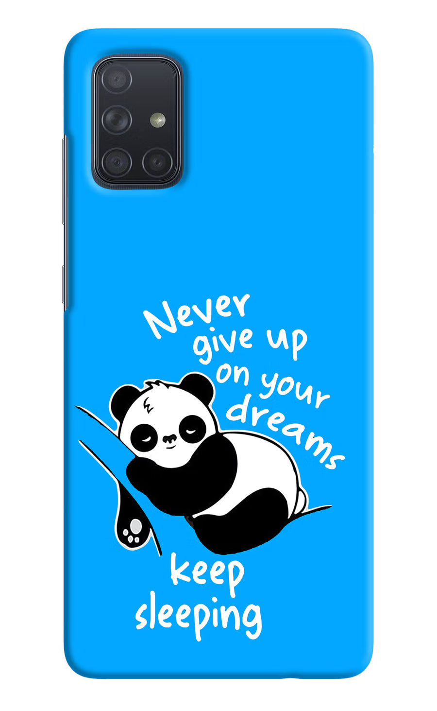 Keep Sleeping Samsung A71 Back Cover, Hard case