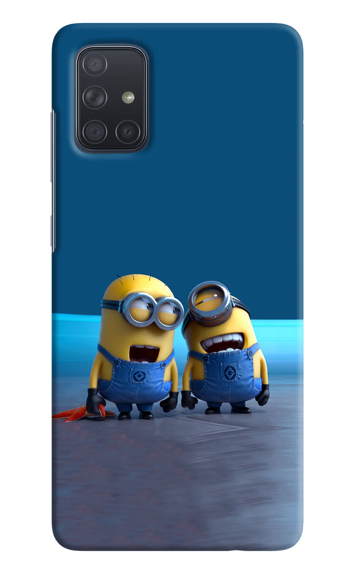 Minion Laughing Samsung A71 Hard Case Back Cover by Casekaro