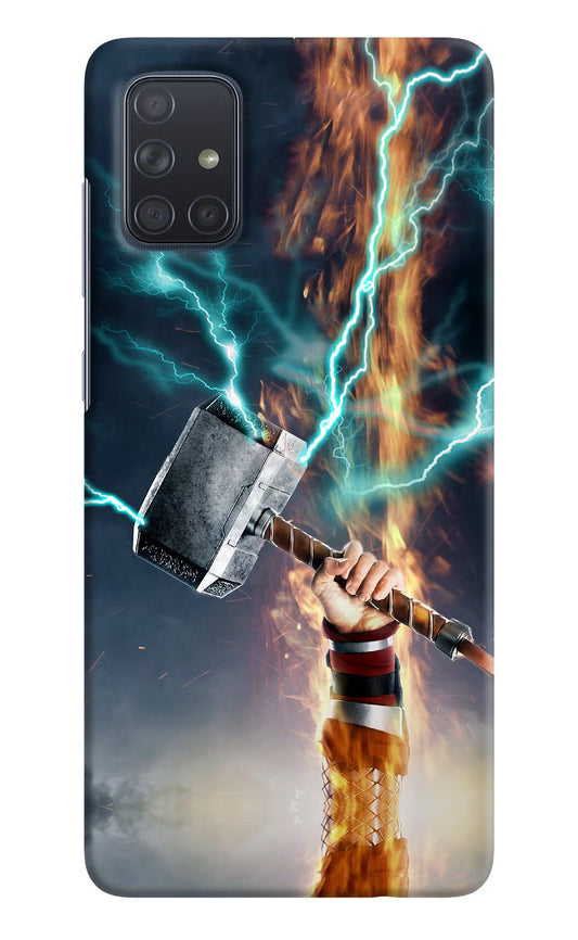 Thor Hammer Mjolnir Samsung A71 Hard Case Back Cover by Casekaro